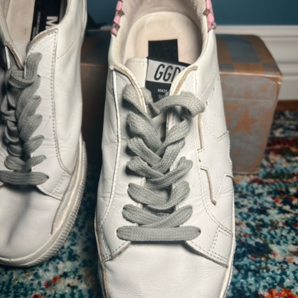 Golden Goose White and Pink Sneakers - Picture 4 of 8